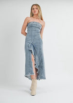 Denim Allure Maxi Dress